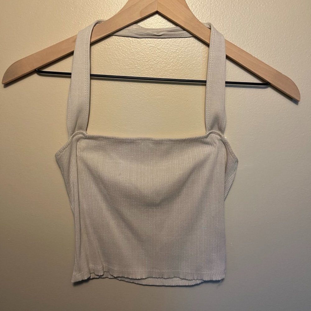 White Urban Outfitters Halter Crop Top